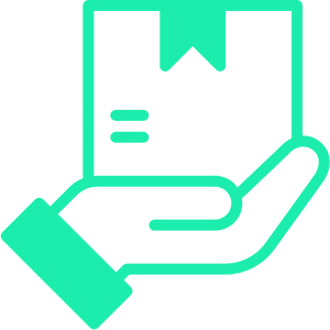 Wordpress Website Design Proposal Delivery Icon - A package being handed over